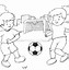 Gambar Anak Bermain Sepak Bola Kartun Hitam Putih